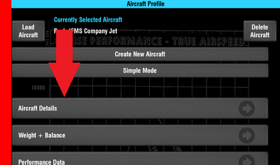 Aircraft Details.