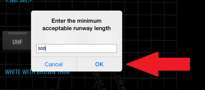 500 Meters RWY length.