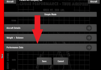 Performance Data button.