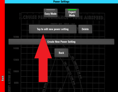 New power setting.