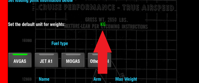 Weight units.