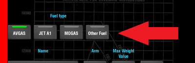 Set your fuel type.