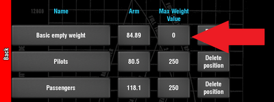 Max weight value.