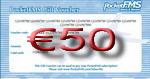 A sample PocketFMS Gift Voucher.