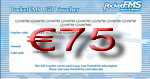 A sample PocketFMS Gift Voucher.