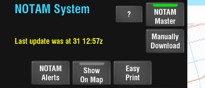 Laatste NOTAM download.