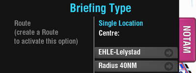 Briefing type.